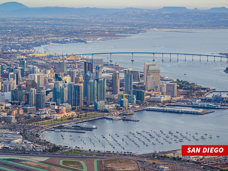 san diego aerial shot