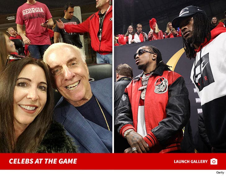NCAA National Championship Game -- Celebs at the Game