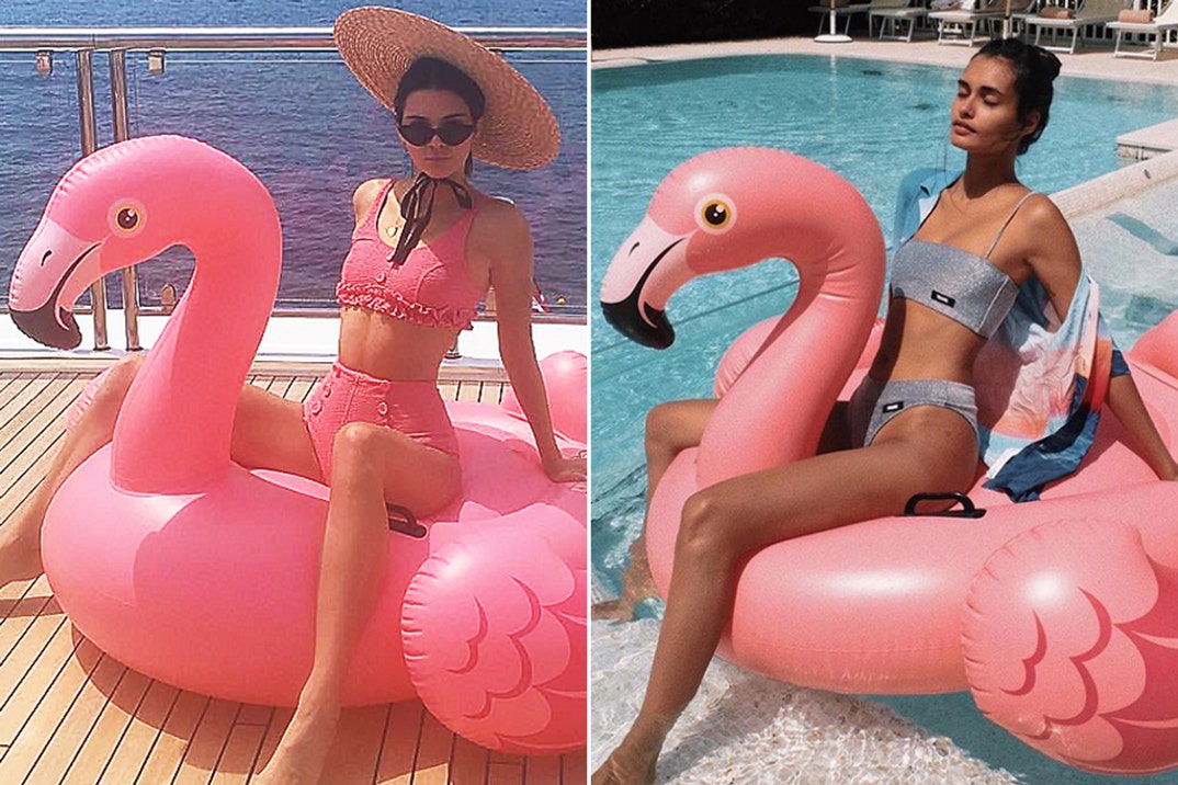 Kendall Jenner (22) vs. Gizele Oliveira (25) -- Flamingo Girls Edition