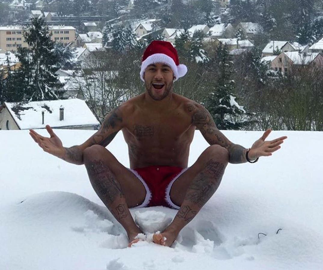 Shirtless Stars in Snow -- Guess Who!
