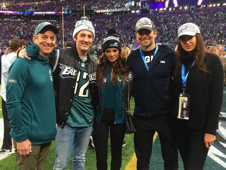 Bradley Cooper shows Eagles fandom all over Super Bowl 2023