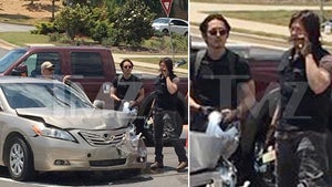 'The Walking Dead' -- Actors Jump to Rescue in Car Crash (PHOTOS)