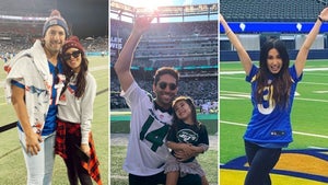 Stars On The Sidelines -- Famous NFL Fans Have A Field Day!