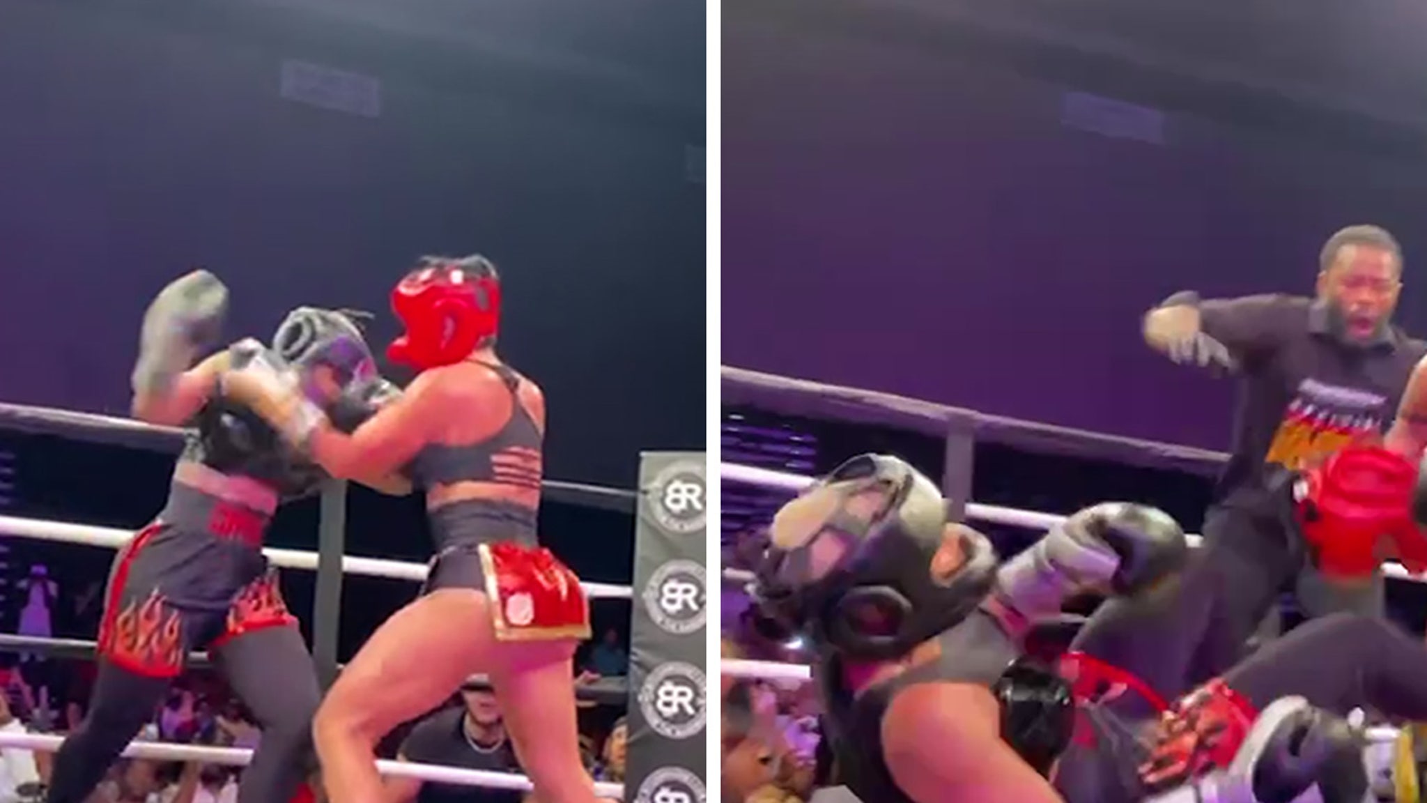 Blac Chyna Goes Down Really hard But Fights to Attract in Superstar Boxing Match