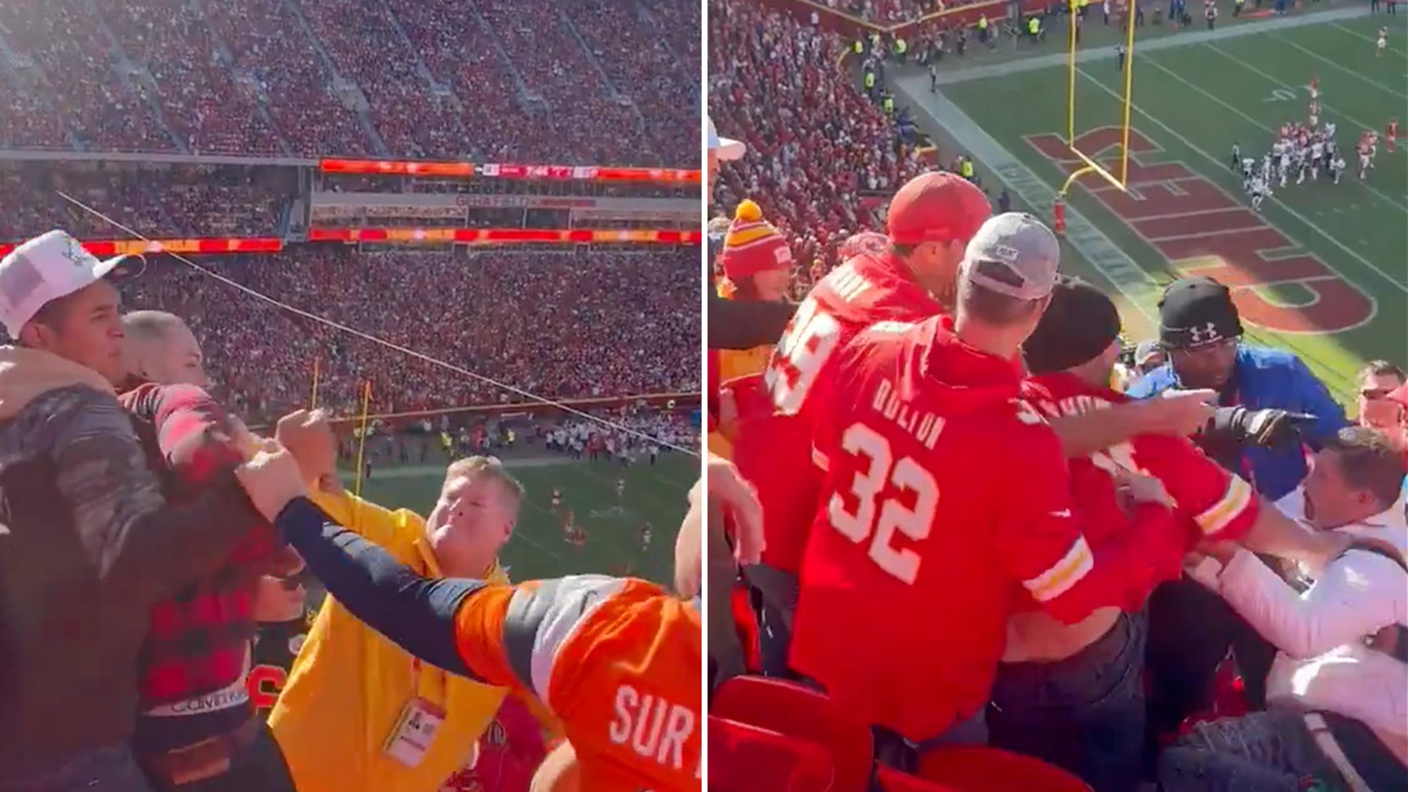 Fan Charged With Assault After Brawl In Stands At Broncos Vs. Chiefs Game