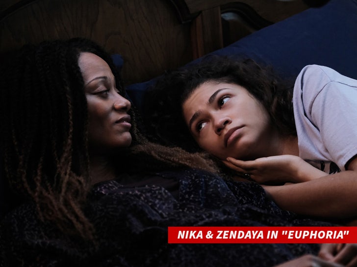 Nika e Zendaya em “Euforia”
