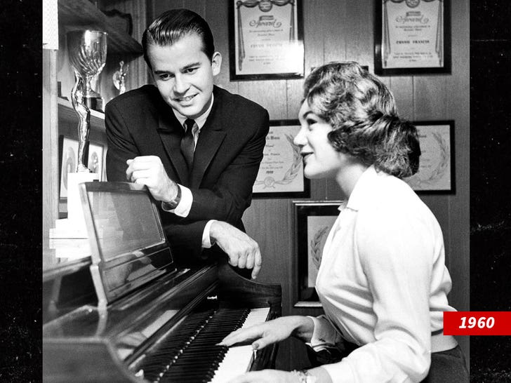 dick clark connie francis sub getty