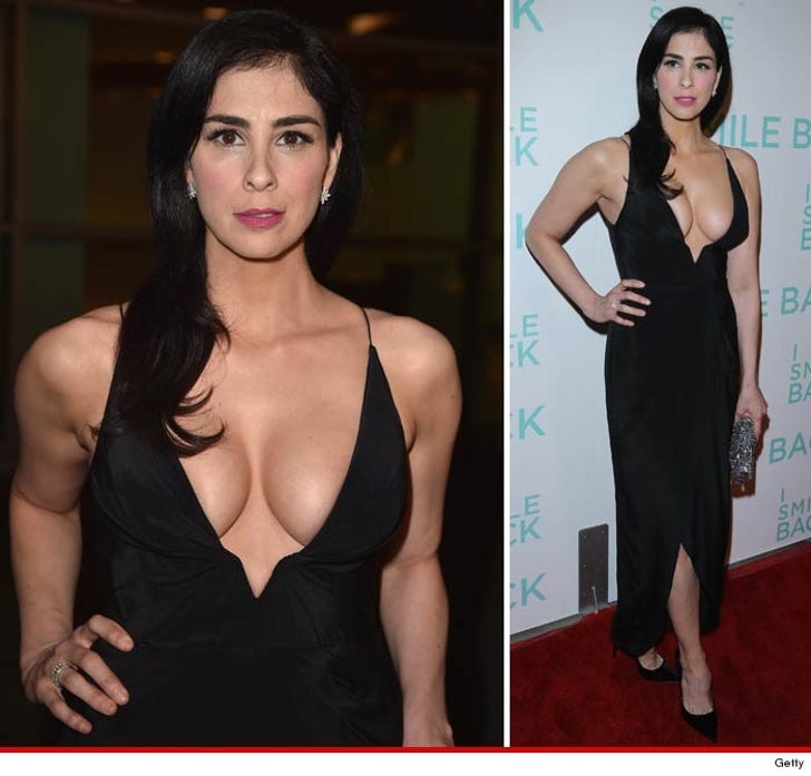 Sarah Silverman -- Cleavage It's No Laughing Matter PHOTO :: 1022-sarah-silverman-getty-3