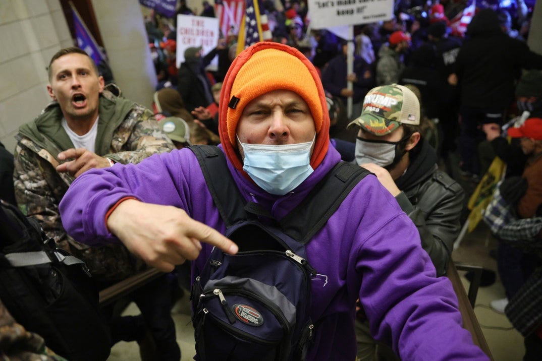 Pro-Trump Protesters Storm U.S. Capitol Photos 58
