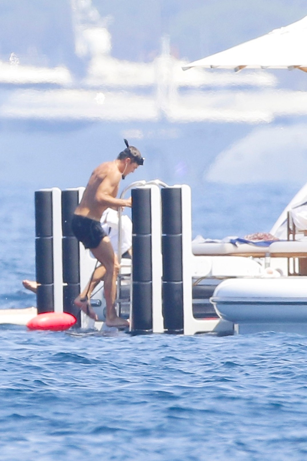 Tom Brady Mystery Women Snorkeling Yacht France 6
