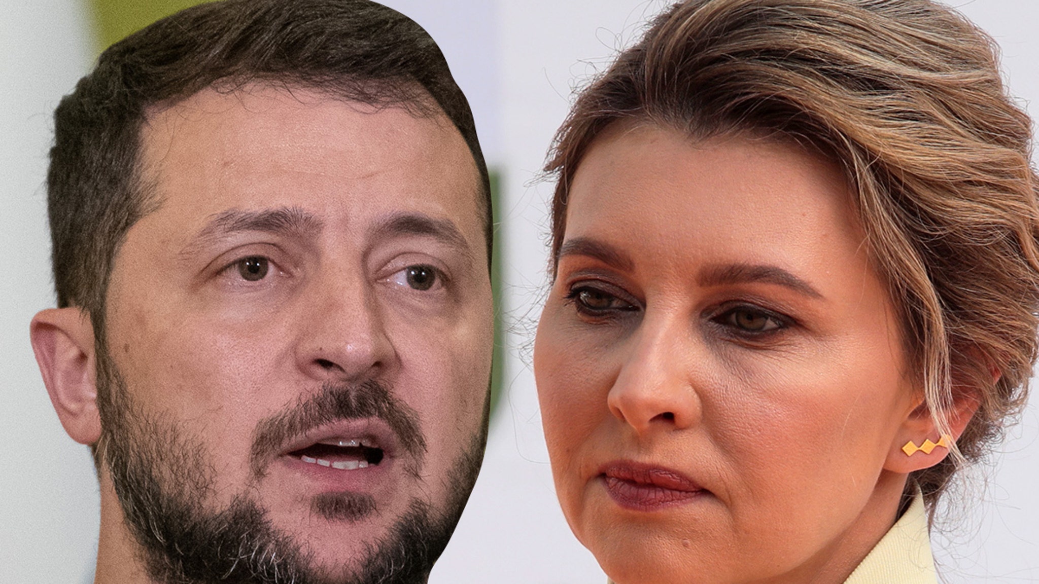 El presidente ucraniano Volodymyr Zelensky arrastrado para la portada de Vogue con su esposa