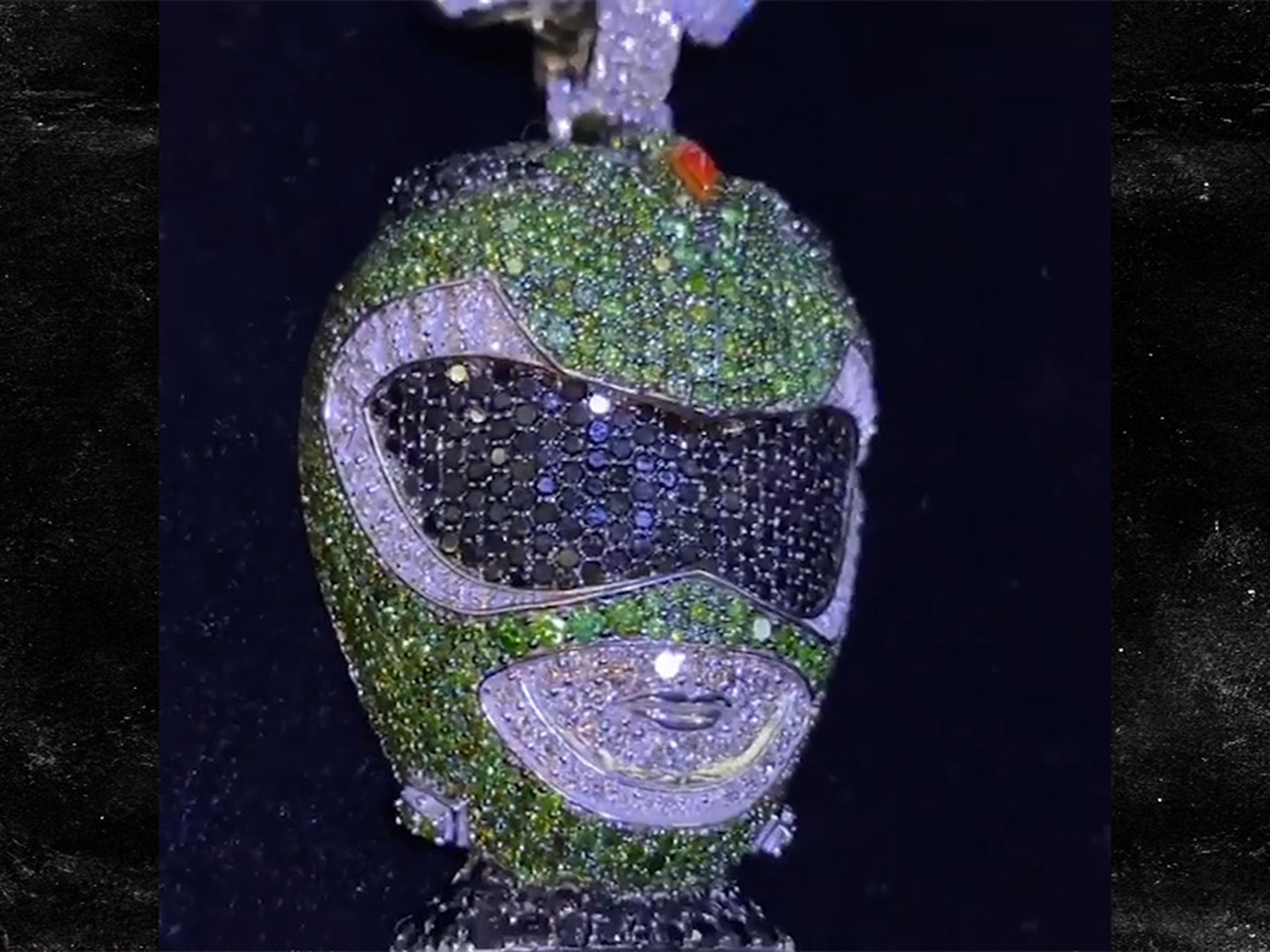 Deion Sanders' Son, Shedeur, Cops Iced-Out Pendant W/ 28 Carats Of Diamonds