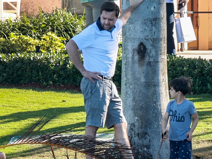 J.D. Vance Shows Some Leg At Mar-a-Lago