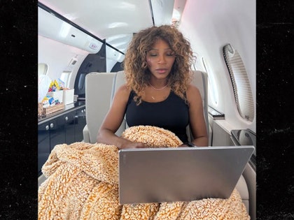 Serena Williams Shows Off Svelte Frame In Private Jet Snap