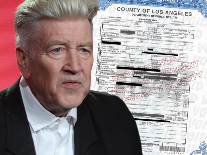 Peluncuran sertifikat kematian David Lynch