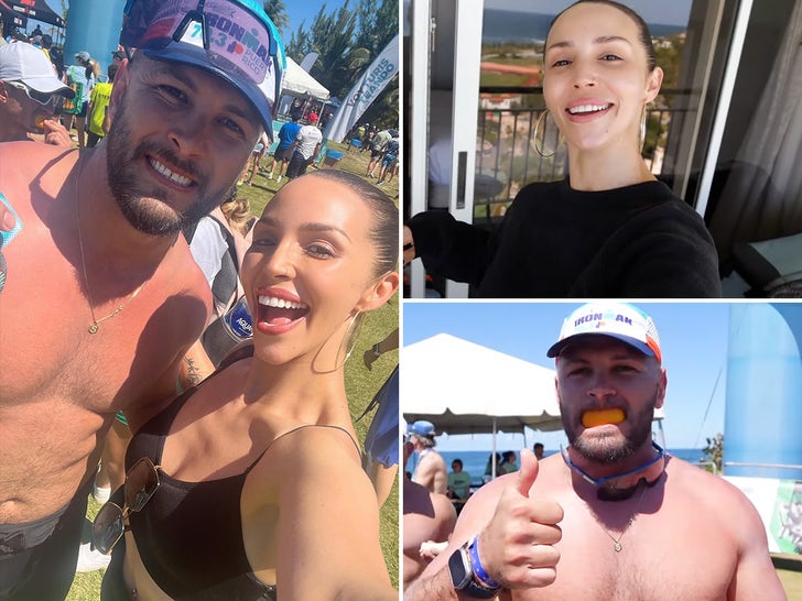 Scheana Shay hits Puerto Rico untuk tantangan Ironman suami