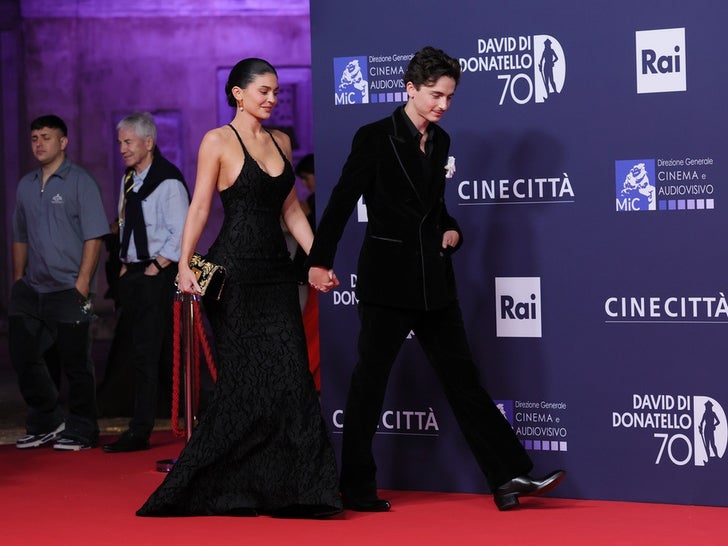 Timothee Chalamet and Kylie Jenner 70th David Di Donatello In Rome 4