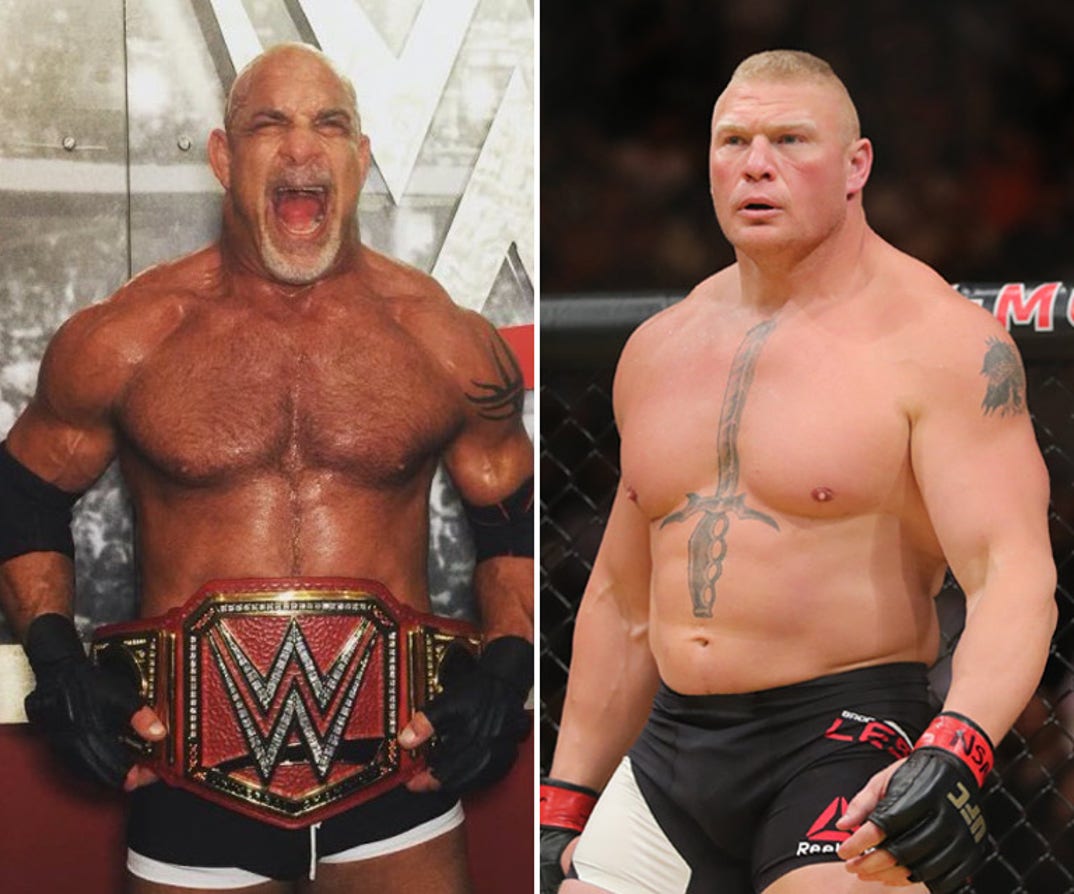 Goldberg (50) vs. Brock Lesnar (39) -- WrestleMania 33 Edition!