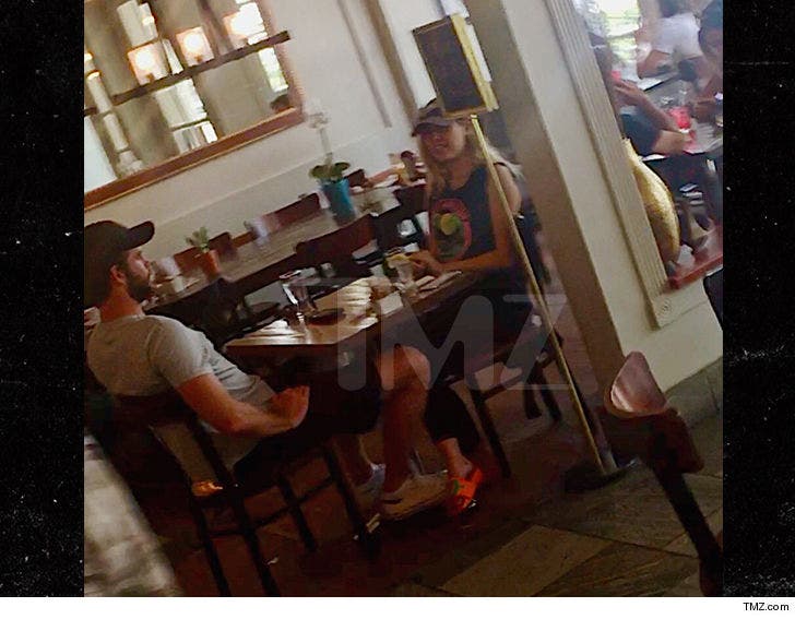 Miley Cyrus and Liam Hemsworth Chumming It Up at Lunch :: 0809-miley-cyrus-liam-hemsworth-lunch-tmz-wm-3