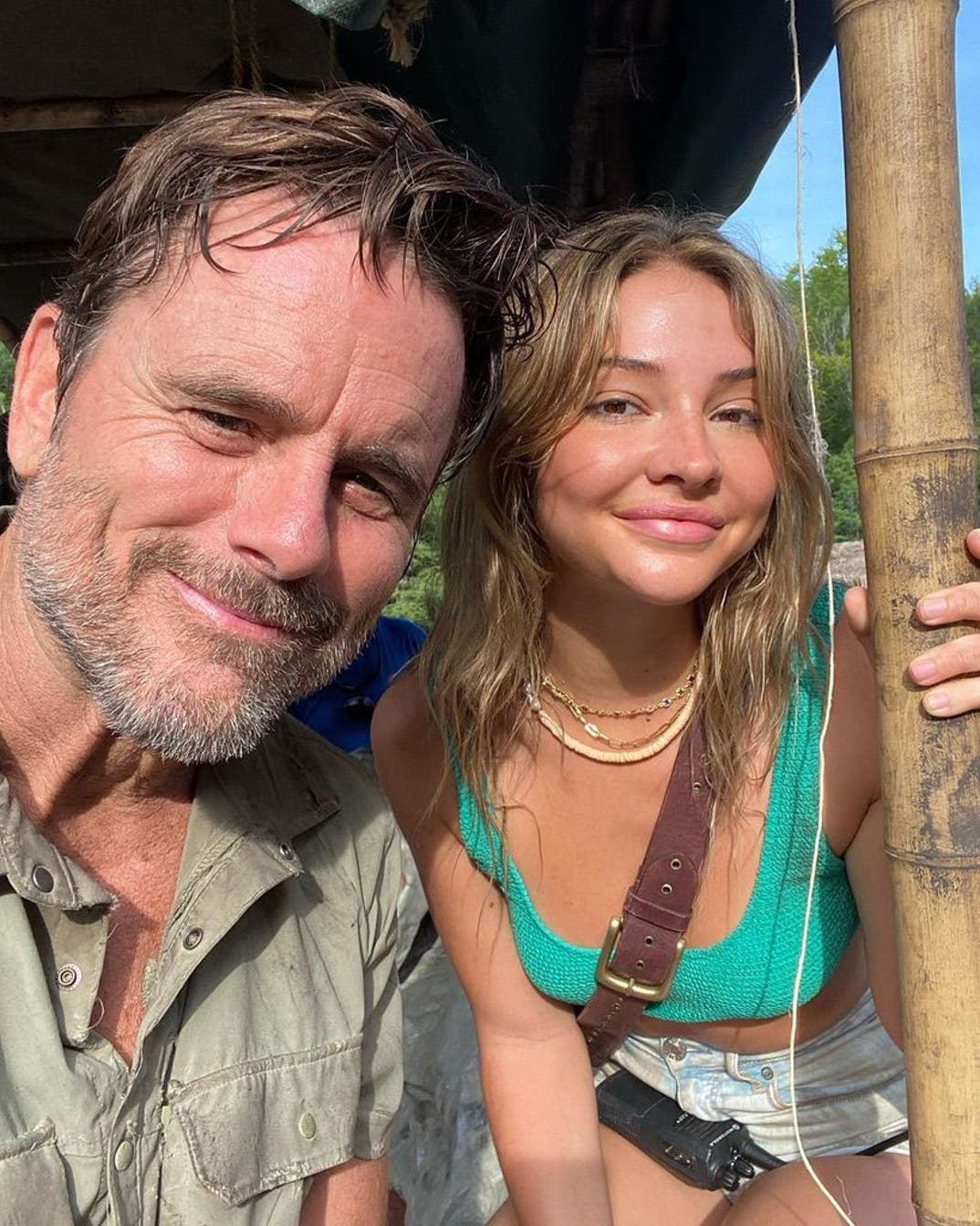 Charles Esten and Madelyn Cline