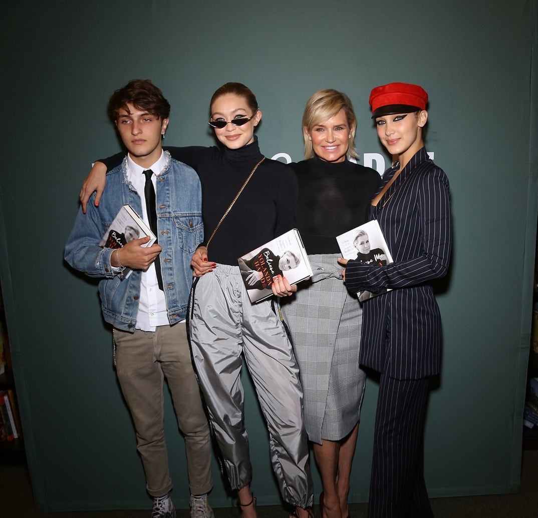 Anwar, Gigi, Yolanda and Bella -- These famous faces were first seen when model and mama Yolanda Hadid hit 
