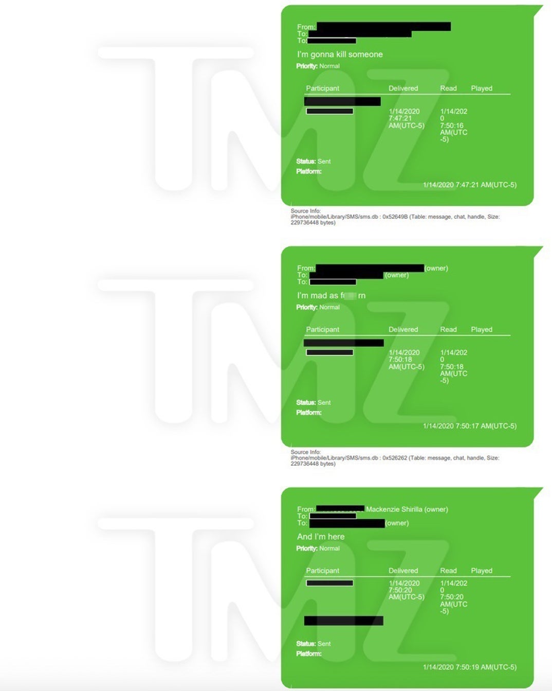 Mackenzie Shirilla Text With Late Boyfriend Dominic Russo 0