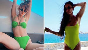 Demi Moore and Rumer Willis In Greece