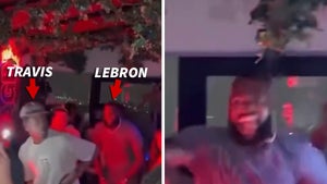LeBron James Rages With Travis Scott At Bronny's Birthday Party