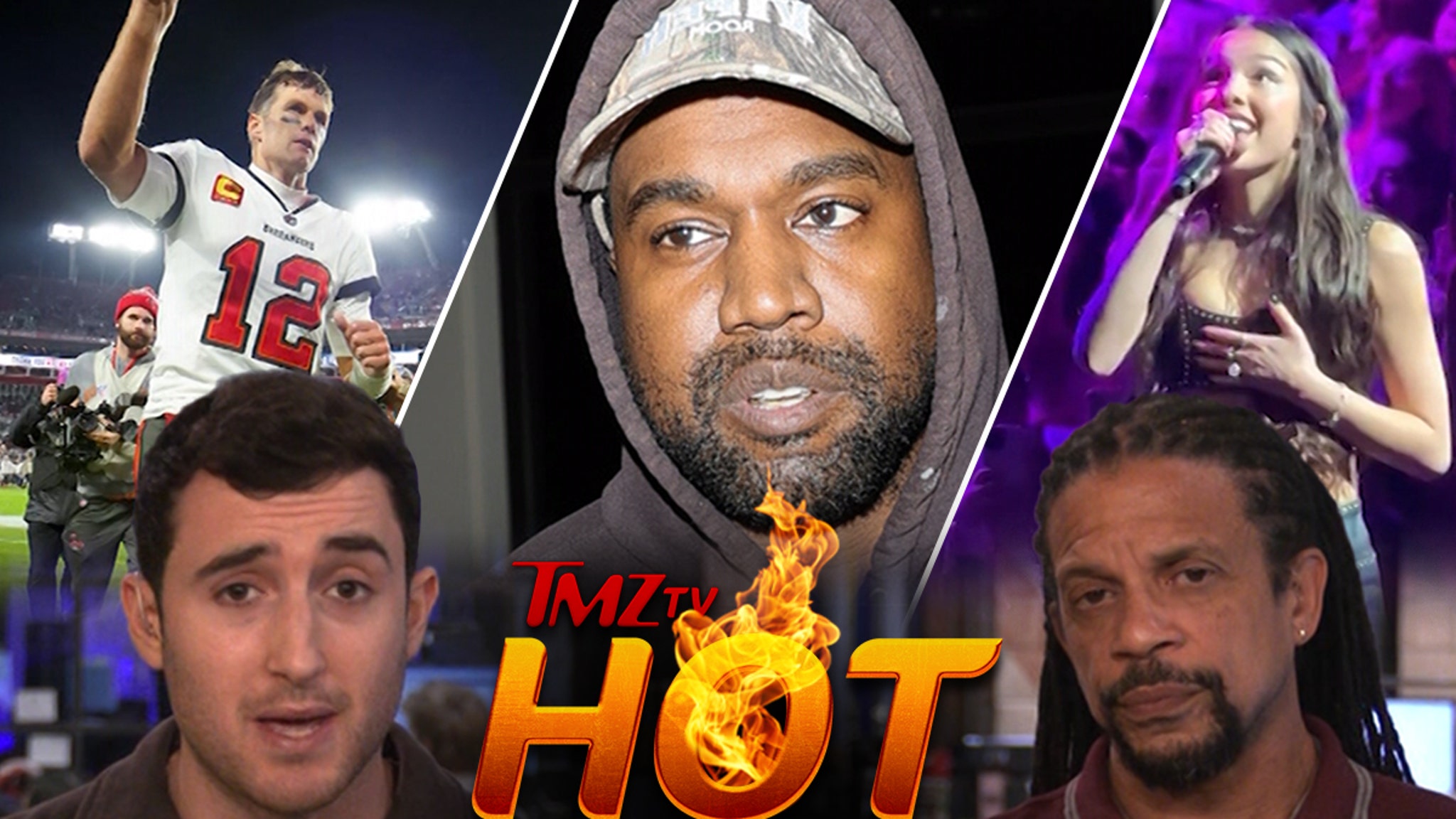 TMZ TV Hot Takes: Kanye West, Olivia Rodrigo, Tom Brady