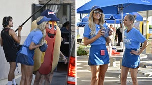 Paris Hilton, Nicole Richie Film 'The Simple Life' Reboot at Sonic Drive-In