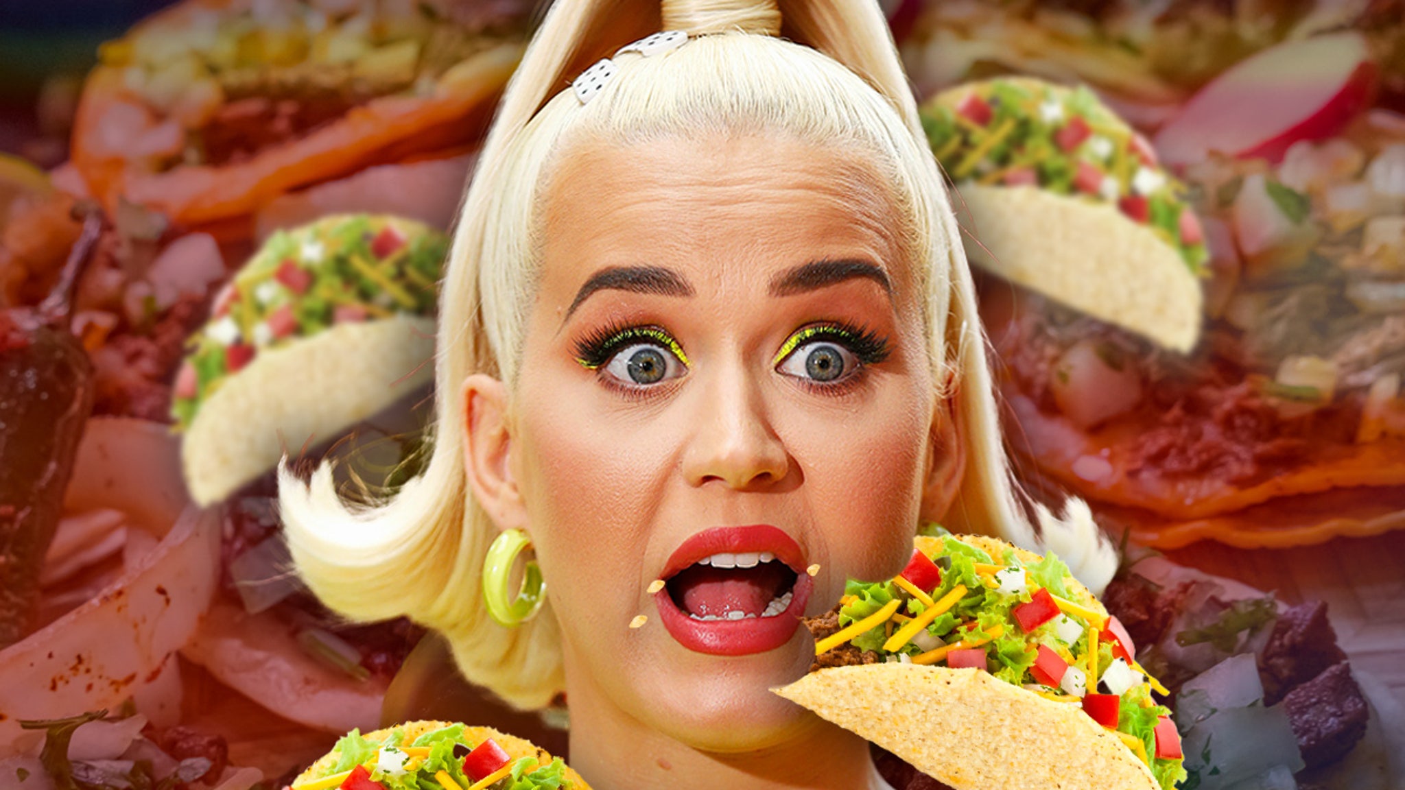 Katy Perry Gulps Down Tacos at Restaurant in Mexico thumbnail