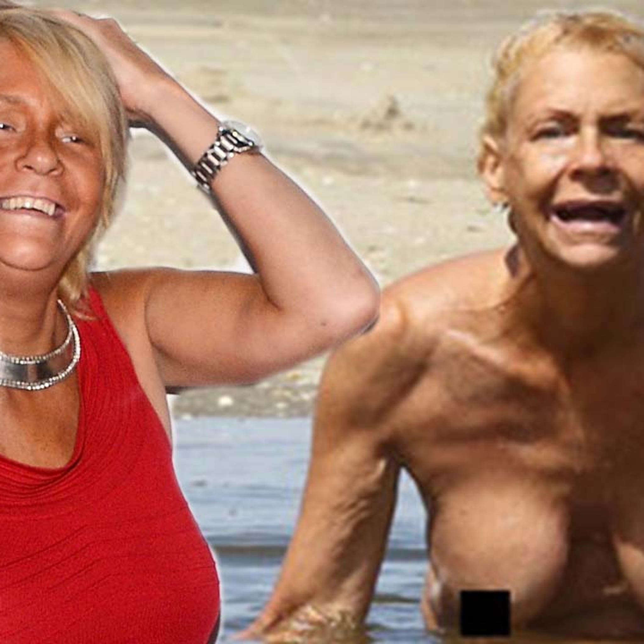 Tan Mom Topless On the Beach (PHOTOS)