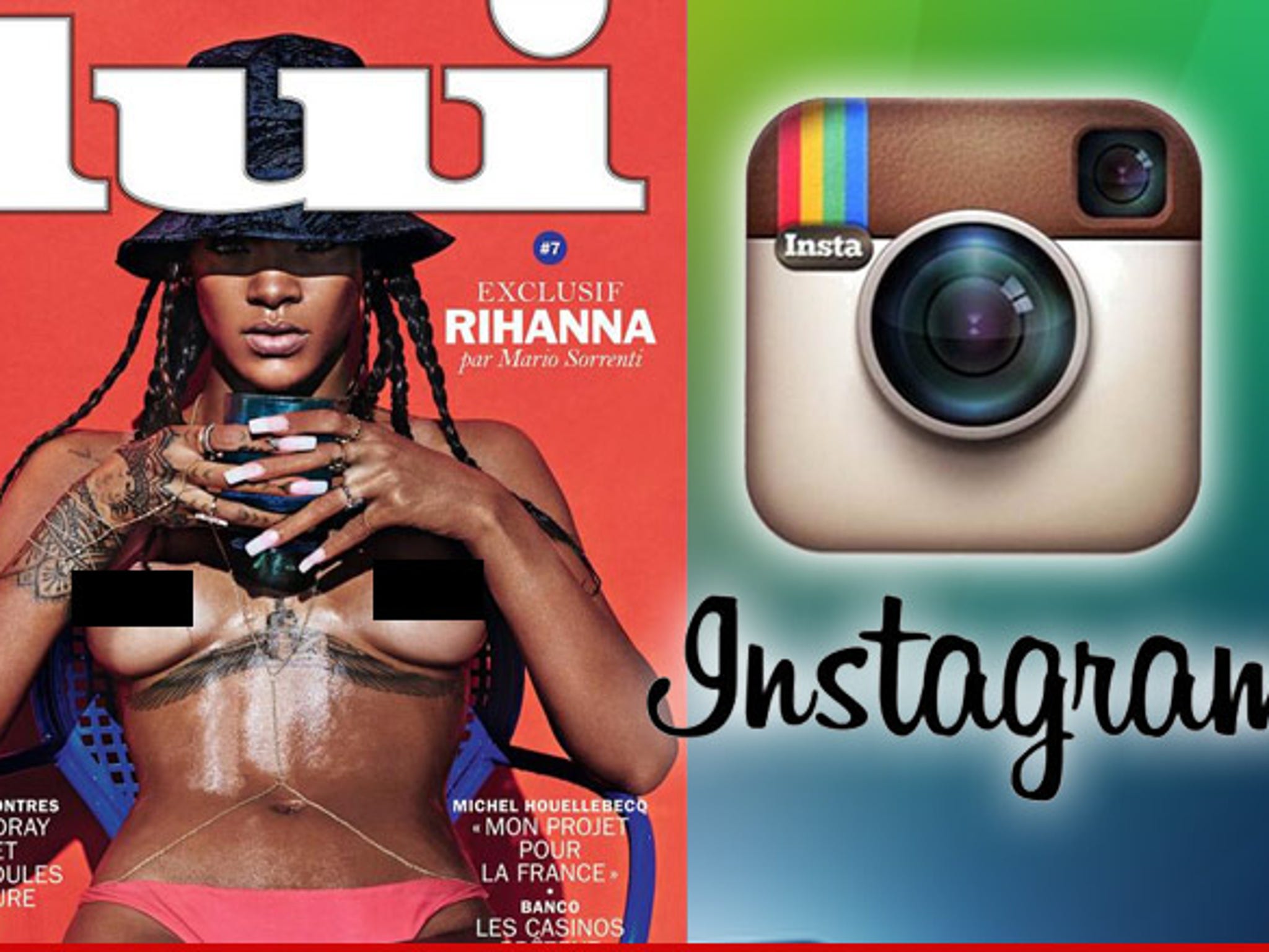 Rihanna Nude Photos -- Instagram Warns: Stop Showing Your Nips!