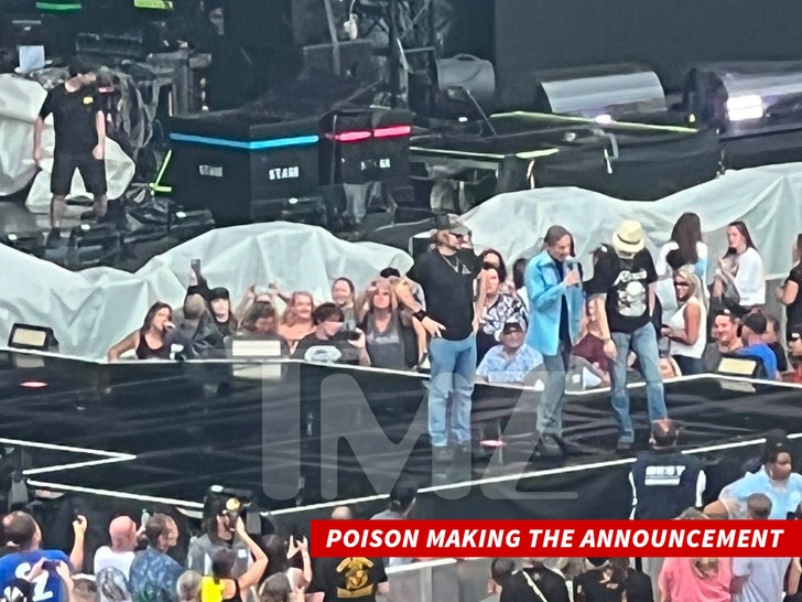 POISON MAKING THE ANNOUNCEMENT