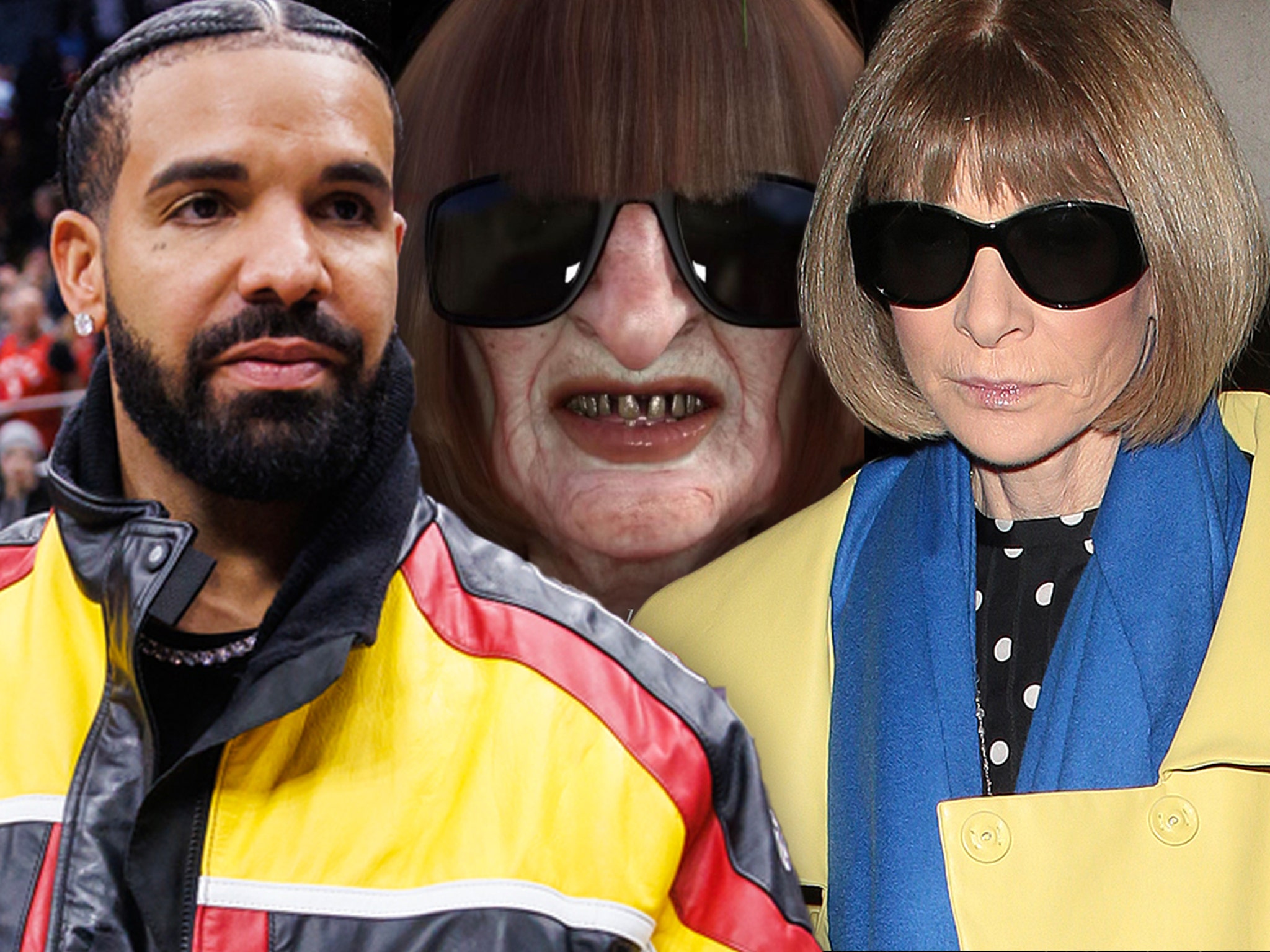 Drake includes monstrous visuals of Anna Wintour on his tour