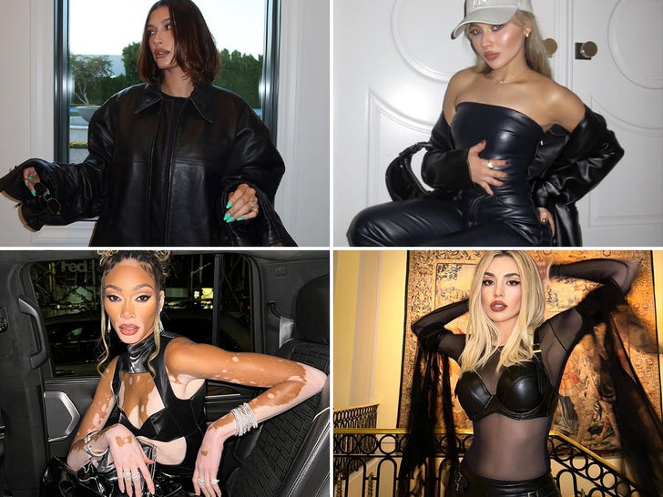 Celebs Decked Out In Leather