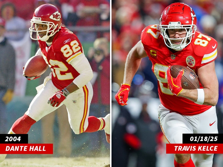 Dante Hall and Travis Kelce Getty 1