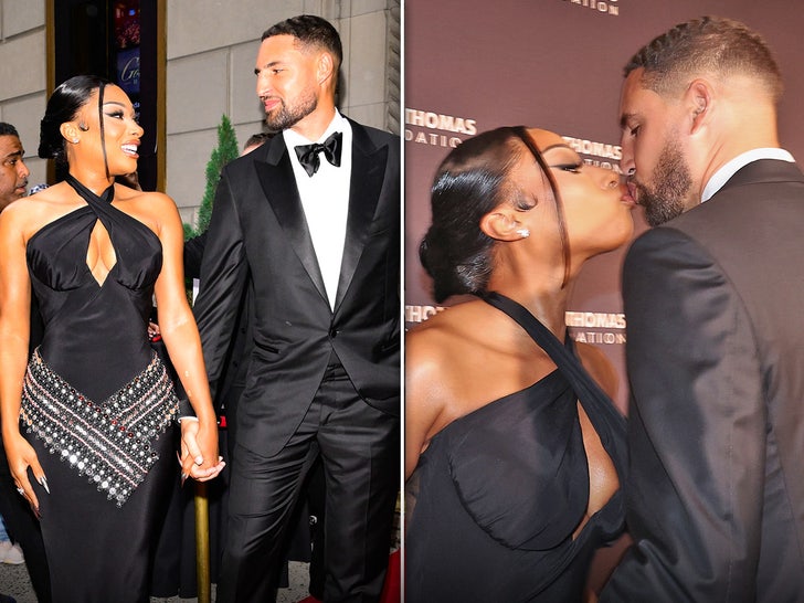 Megan Thee Stallion & Klay Thompson Flaunt PDA in NYC