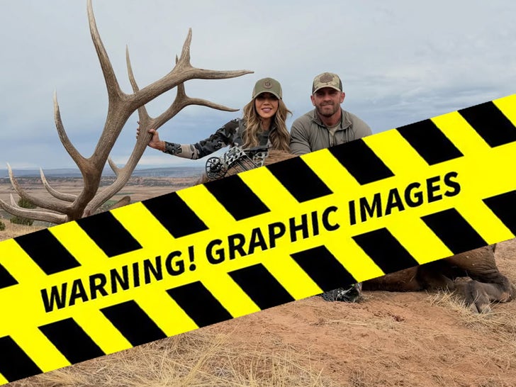 Kristi Noem Poses With Elk Following Archery Hunting Trip