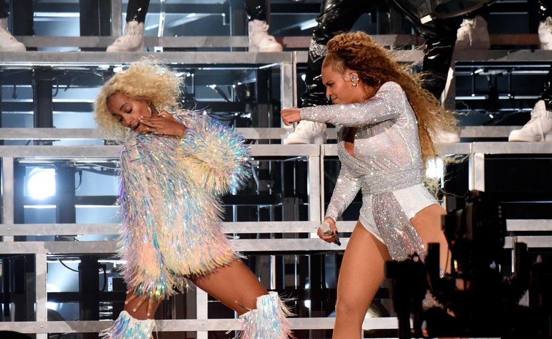 Beyonce and Solange