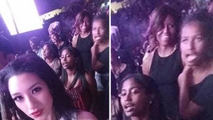Michelle Obama -- Can't Stop Malia and Sasha Pics at Beyonce and Jay Z Concert