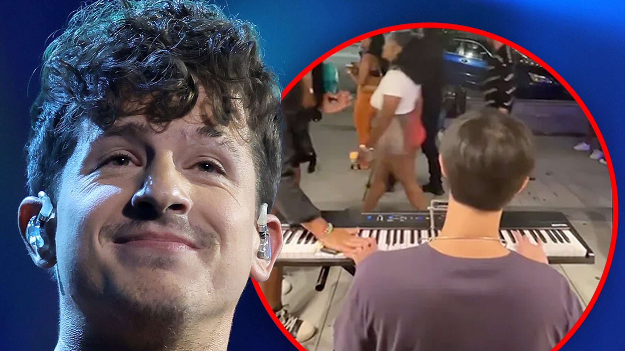 Charlie Puth Encourages Street Performer From Piano Smash, Invites Him to Show