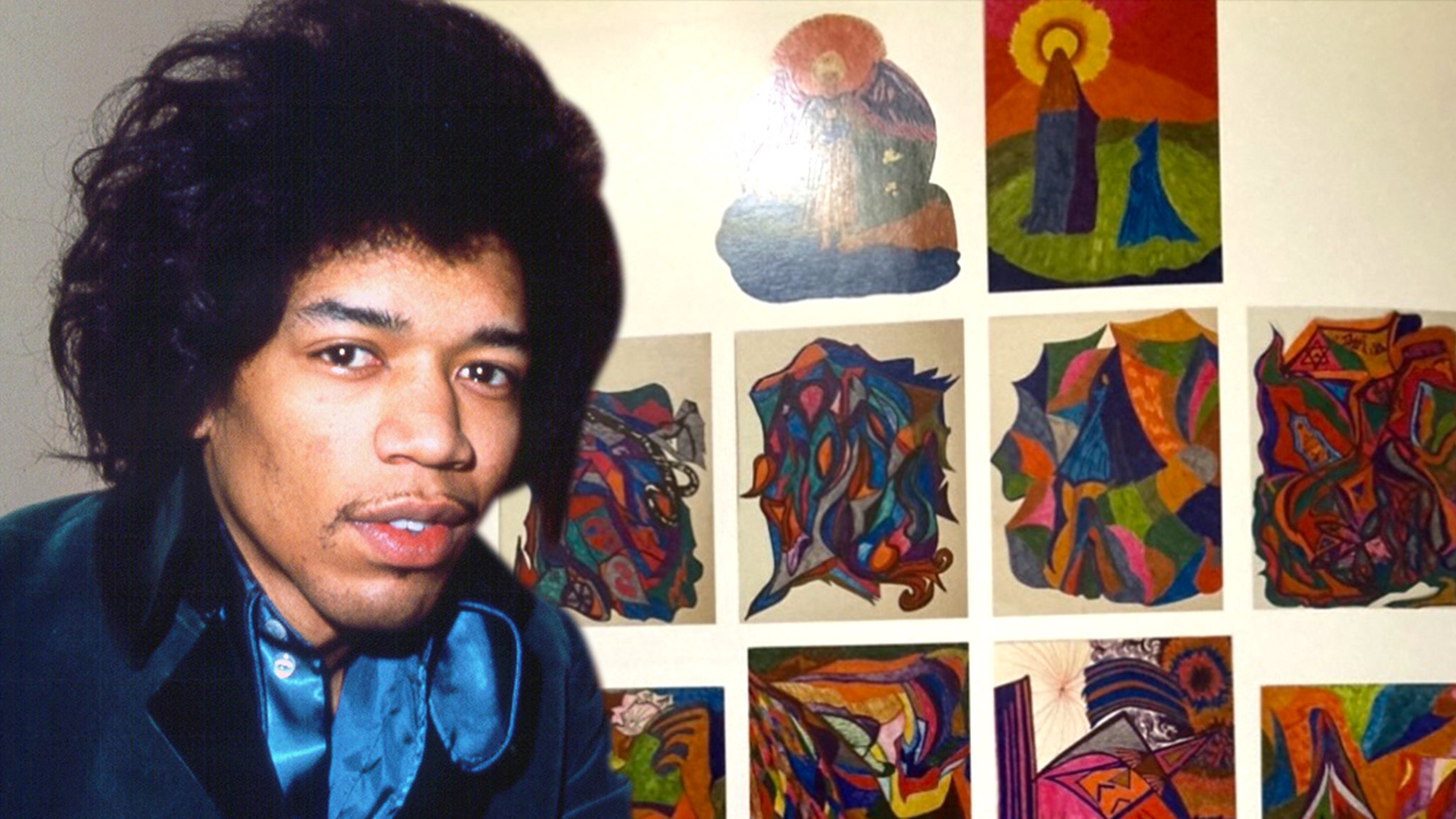 Jimi Hendrix’s Psychedelic Drawings From 1960s Up For Sale For 5,000