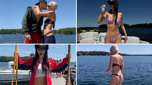 Amelia Gray and Delilah Belle Hamlin Hit The Lake In Their Bikinis