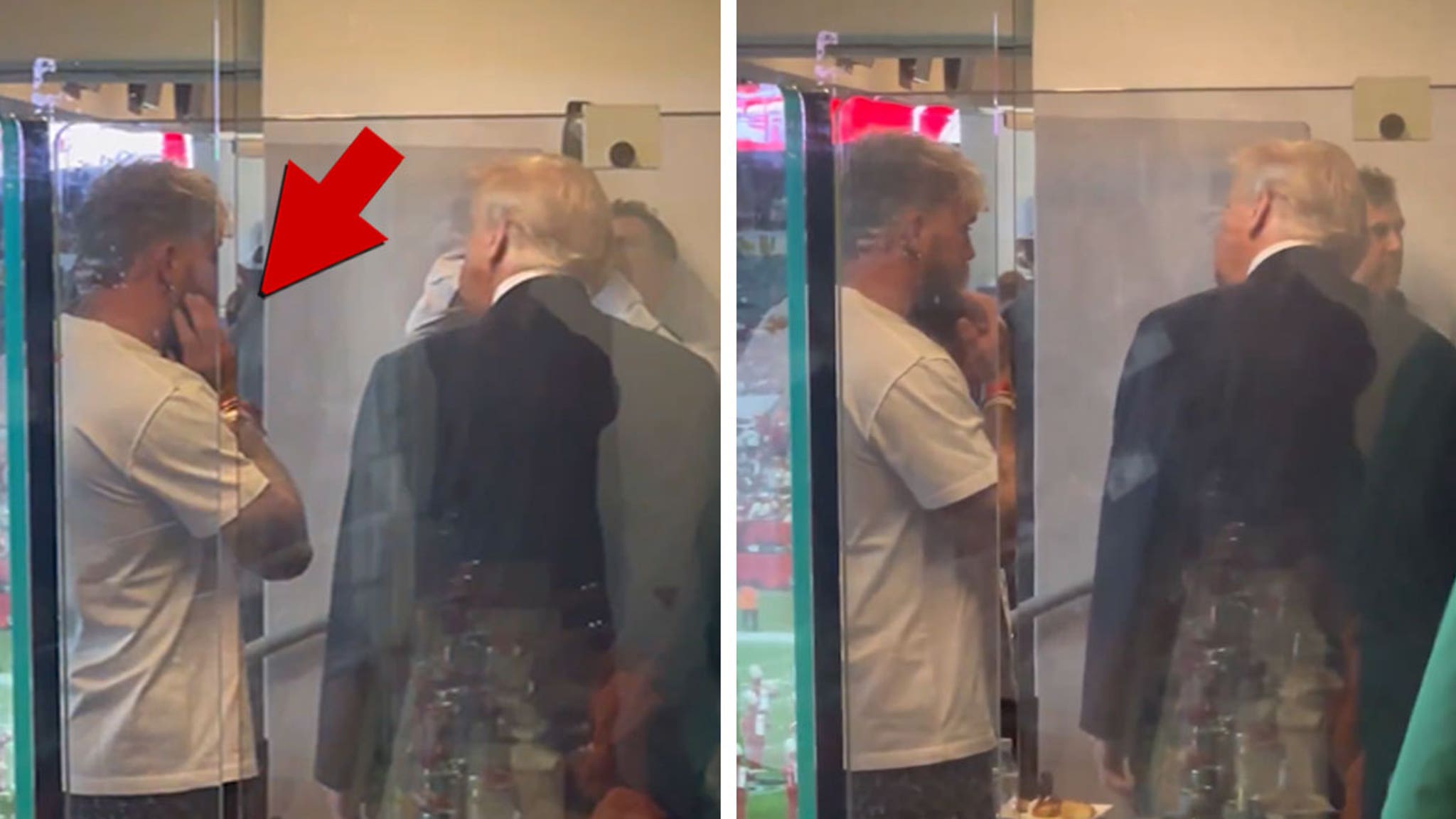 Jake Paul Appears To Give President Trump Broken Jaw Update At National Title Game