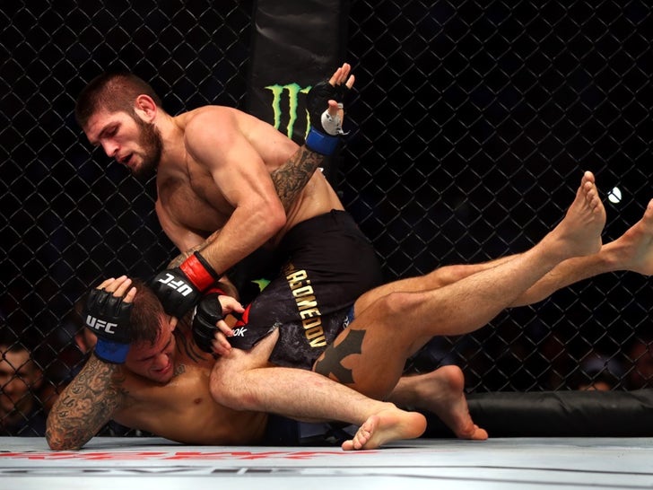 Khabib Nurmagomedov vs. Dustin Poirier -- UFC 242 Fight Photos