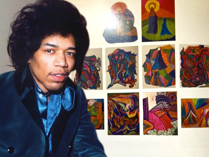 Psychedelic Paintings By Jimi Hendrix