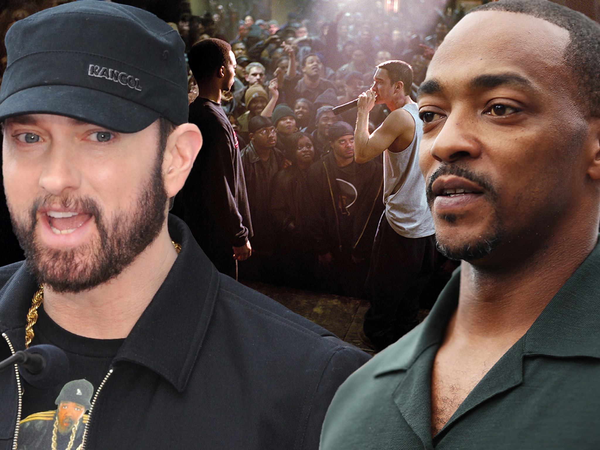 Anthony Mackie Says Eminem Used His Real-Life Bio for '8 Mile' Battle