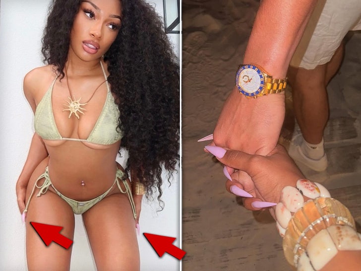 megan thee stallion nails split sub instagram