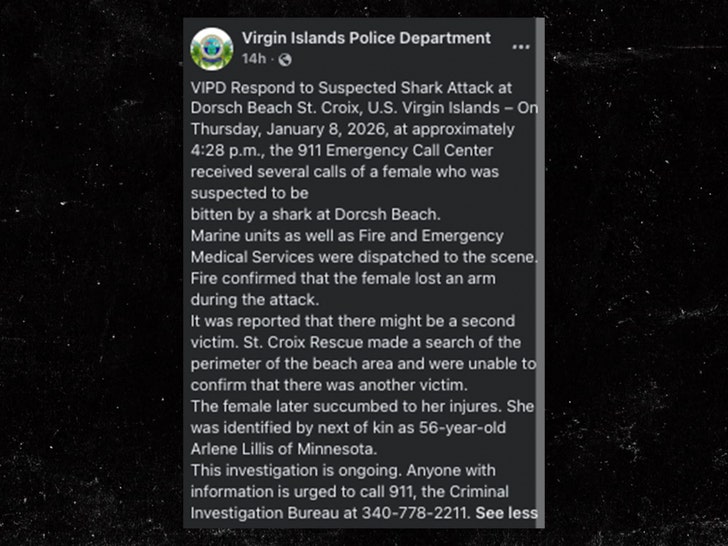 shark attack virginia island police department